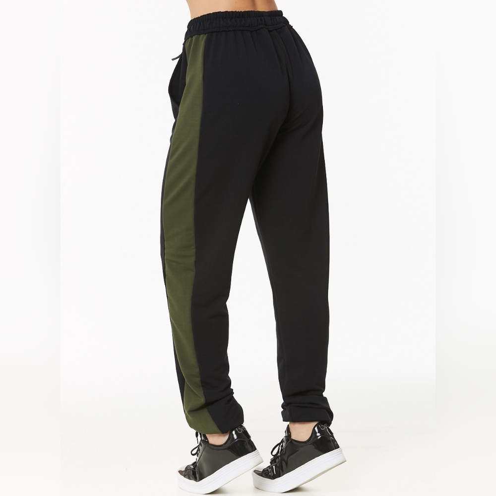 Black and Green Jogger Pants